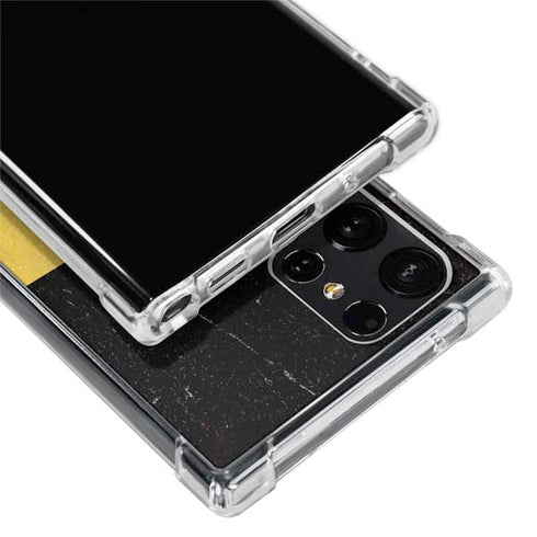 Belgium Flag Distressed Galaxy S22 Ultra Clear Case